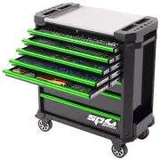 SP Tools SP52528GR TECH SERIES Ultra Wide Roller Cabinet Tool Kit, 448 Piece Set