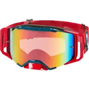 B-33 Bold Red Blue Motocross Goggles
