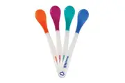 Munchkin Patented White Hot Infant Spoons With Soft Tips And Long handles- 4 Pack