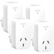 TP-Link Tapo Mini Smart Wi-Fi Socket - 4 Pack. P100-4