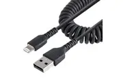 StarTech 1m (3ft) USB to Lightning Cable, MFi Certified, Coiled Cable