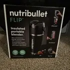 nutribullet Flip Portable Blender with Insulated Cup Black New Sealed