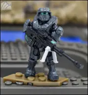 HALO MEGA CONSTRUX UNSC SPARTAN KAI-125 MINI FIGURE FLEETCOM WARTHOG HNC57