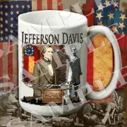 Jefferson Davis Signature Series 15-ounce American Civil War themed coffee mug