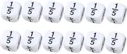 MUSISALY 12pcs Creative Fractional Learning Dice Educational for Fun Math Game Props for Parent Interaction Educational Plaything