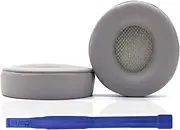 Adhiper Solo Pro Replacement Earpads Compatible with Beats Solo Pro Headphones, Protein Leather & Memory Foam Ear Cushion (Grey)