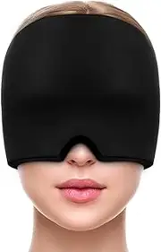 Migraine Headache Relief Cap, Hot & Cold Therapy Hat, Cool Gel Head Wrap, Headache Cap Ice Pack Mask, Cold Compress Migraine Relief Products Device for Tension & Stress