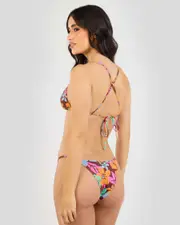 [Rip Curl] Rip Curl Women's Sun To Sea Skimpy Bikini Bottom Size Large L Multicolor