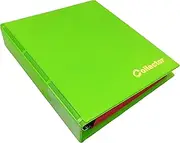 COLLECTOR Coin Collector's Album for 280 Different Coin Sizes, for 2 Euro Coins and Other Medium Size - with Pages and Red Dividers + Index - Pastel Lime Green Coin Album