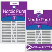 16x25x5 1/4 (5.25) Goodman/Carrier/Amana Replacement MERV 8 Air Filters 2 Pack