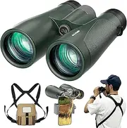 15X56 Professional UHD Binoculars for Adults High Powered with Phone Adapter and Harness, Super Bright Waterproof Binoculars for Hunting Stargazing Bird Watching Hiking Travel