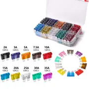 OZNALA 100Pcs Assorted Car Truck Low Profile Fuses Micro Blade Fuse Set Kit 2A-35A