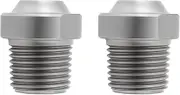 YINETTECH 2Pcs Pressure Washer Nozzle 1/8 Inch NPT Thread Replacement Stainless Steel Spray Nozzle, 25 Degree, 1.5 Holes Outlet Surface Cleaner Nozzle, 4000 PSI