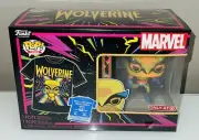 FUNKO POP MARVEL WOLVERINE BLACK LIGHT T-SHIRT XL TARGET EXCLUSIVE POP PROTECTOR
