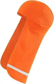 [OHPHCALL] Men's Reflective Beanie Cap Cycling Hat Protector Versatile Head Wrap Light Comfortable Polyester Orange