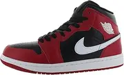 [Jordan] Men's 1 Mid Black/White-Gym Red (DQ8426 061)