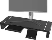 Desk Monitor Stand - Height Adjustable Computer Stand,Foldable 20.47Inch Adjustable with Drawer Riser for Workplace Desktop Printer Table Home Tv Laptop