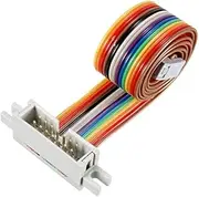 XYWHPGV IDC Rainbow Wire Flat Cable 14P FC/FD Connector 2.54mm Pitch 0.5m/1.64ft Length(41ae0 c551e 845cc 1eded 55289 9a6ad