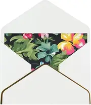 Hawaiian Flower Print Ideal For Weddings, Friendships, And Holidays | Crafted From Premium Pearlescent Paper