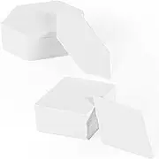 200pcs Paper Piecing Templates for Quilting Supplies, White Quilt Paper Piecing Shapes Hexagon English Paper Pieces Paper for Quilting Sewing DIY Crafts Slicing Patchwork (Gem Shape, Flat Rhombus)