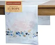 Maison d'Hermine Table Runner 100% Cotton Double Layer Table Runners 72 inches Long Decorative for Home Kitchen Dining Party Wedding Bridal Shower Spring Summer (Lazy Summer Days, 14.50" x 72")