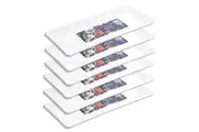 6x Lemon & Lime 39.5cm Melamine Serving Platter Rectangle Server Board White