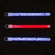 Fun Express Patriotic Print Glow Sticks - 12 Pc