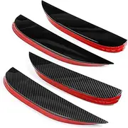 Pair Front Bumper Fog Light Lamp Splitter Canard Air Cover Trim Compatible with mercedes-benz C Class W205 C180 C260 C300 AMG 2019+ Body Kit (Part A Gloss black)