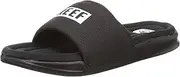 [REEF] Leaf CI6559 ONE PUFF SLIDE Men's Slide Sandals, multicolor (water/black)