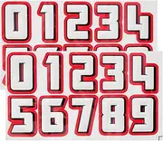 BESPORTBLE 2 Sets Number Stickers Ice Hockey Helmet Numbers Decal Football Stickers Baseball Helmet Stickers Helmets Numbers Stickers Youth Sticker by Number Fan Hat Reflective Film