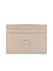 Alexander Mcqueen Saffiano Leather Skull Card Holder