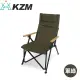 【KAZMI 韓國 KZM 素面木把手四段可調摺疊椅《軍綠》】K20T1C32/露營椅/折疊椅
