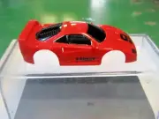 TYCO ho slot car body NEW RED # 9 F40 -GT Ferrari For wide pan Chassis