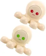 NOLITOY 2pcs Funny Toothbrush Holder with Suction Cup Cute Octopus Design for Adults Space Saving Wall Mounted Storage Rack for Bathroom No Punch Organizer