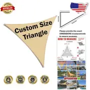 Tailored Triangle Sun Shade Sail - 95% UV Protection & Breathable Fabric