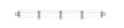 Metro MXL48-4P Solid Clear Stackable Shelf Ledge (Back) for MetroMax i Industri