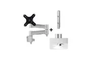 Atdec Desk Mount for Monitor - Silver - 1 Display(s) Supported