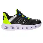 SKECHERS HYPNO FLASH 2.0 童鞋 大童 慢跑 燈鞋 瞬穿舒適科技 黑螢光403843LBKLM