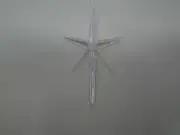 Iridescent Star Tree Topper for Ceramic Christmas Tree