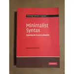 MINIMALIST SYNTAX - EXPLORING THE STRUCTURE OF ENGLISH【宇宙書城】