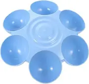 ibasenice Decorative Multi Grid Feeder Bowl for Cats Dogs Versatile Compartment Water Food Bowl for Home Durable Pet Feeding Supply for Multiple Pets