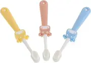 ASAKKURA Deep Cleaning Kids Toothbrush Set 3pcs Soft Bristle Cartoon Toothbrush for Toddlers