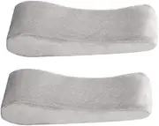 FAKEME Memory Foam Office Armrest Pads, Soft Arm Rest Cushion Covers for Elbows and Forearms Pressure (Set of 2), Grey