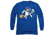 SpongeBob SquarePants Unisex Adult Karate Sandy Cheeks T-Shirt (Royal Blue) - UTTV10720