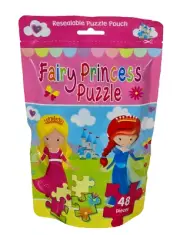 Brand New Sealed Children's Hinkler Brand 48 Piece Jigsaw Puzzle Pouch Fairy
