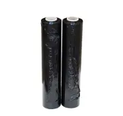 2x Black Stretch Film 500mm x 280m 25U Pallet Shrink Wrap - Sydney Special