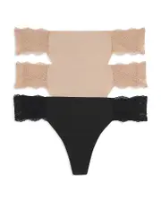 B. tempt'd by Wacoal b. bare Thongs, Set of 3