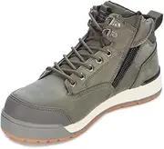 [Hard Yakka] Men's 3056 Lace-Up Side Zip Steel Toe Safety Boot, Olive, 13 AU/14 US