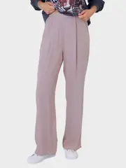 Womens Pull On Relaxed Fit Pant 20 MOCHA MERINGUE (SOLID)