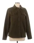 NWT TOMMY HILFIGER Army Green Brown Quilted Knit Jacket Blazer Women's Sz M